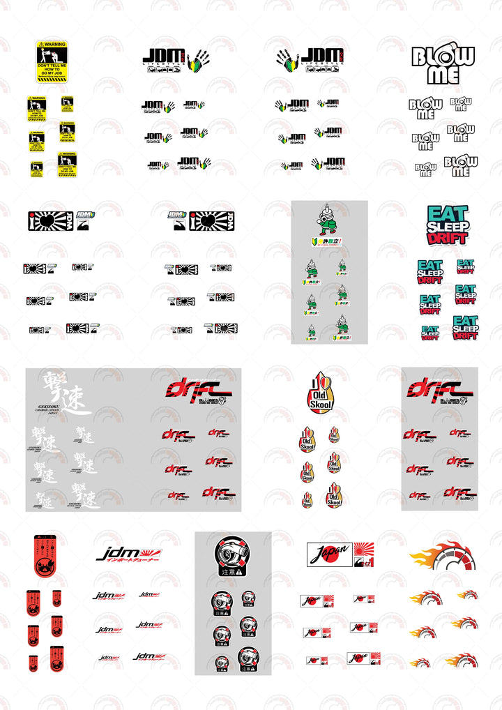 JDM Custom Car Decals