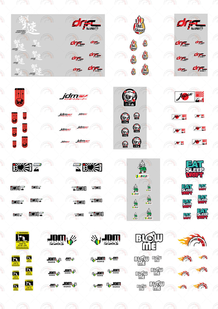 JDM Car Decals