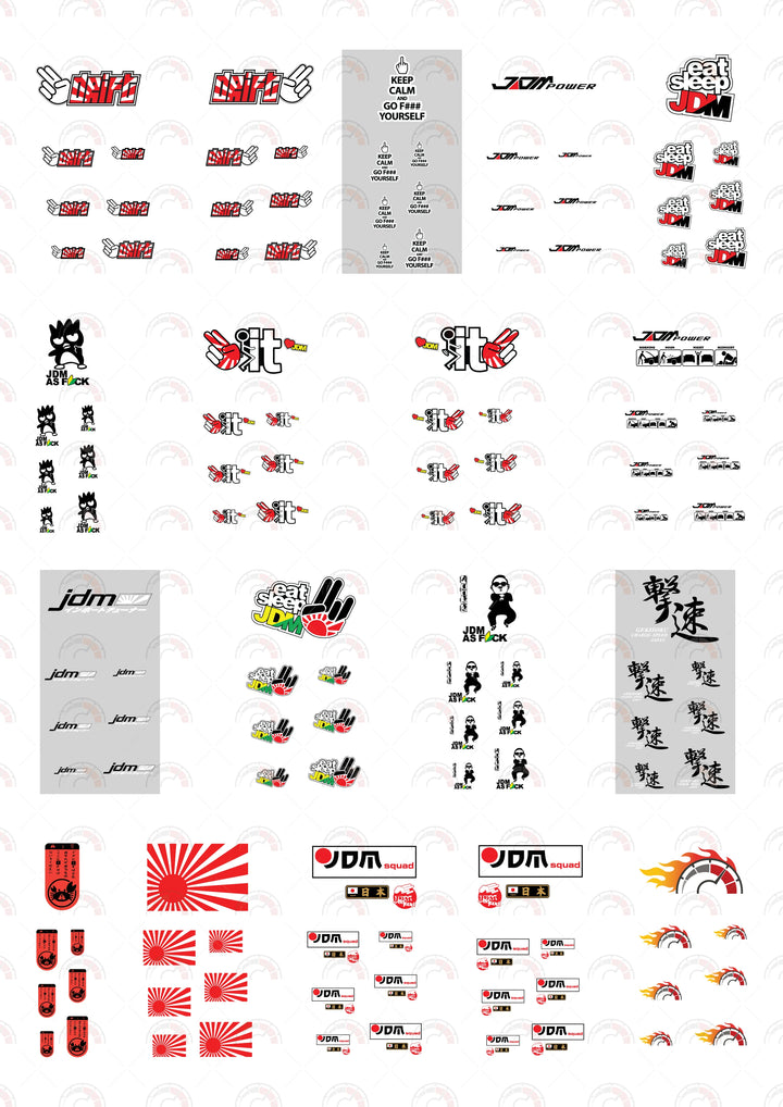 JDM custom Vehicle Decals