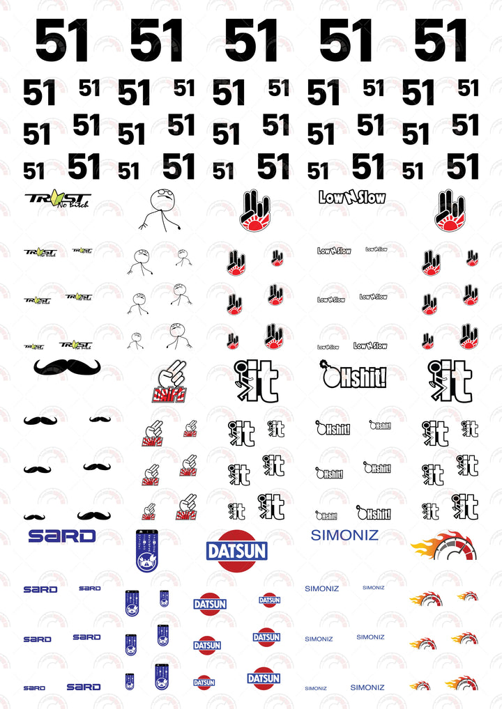 Simoniz 51 BS Play Car Decals