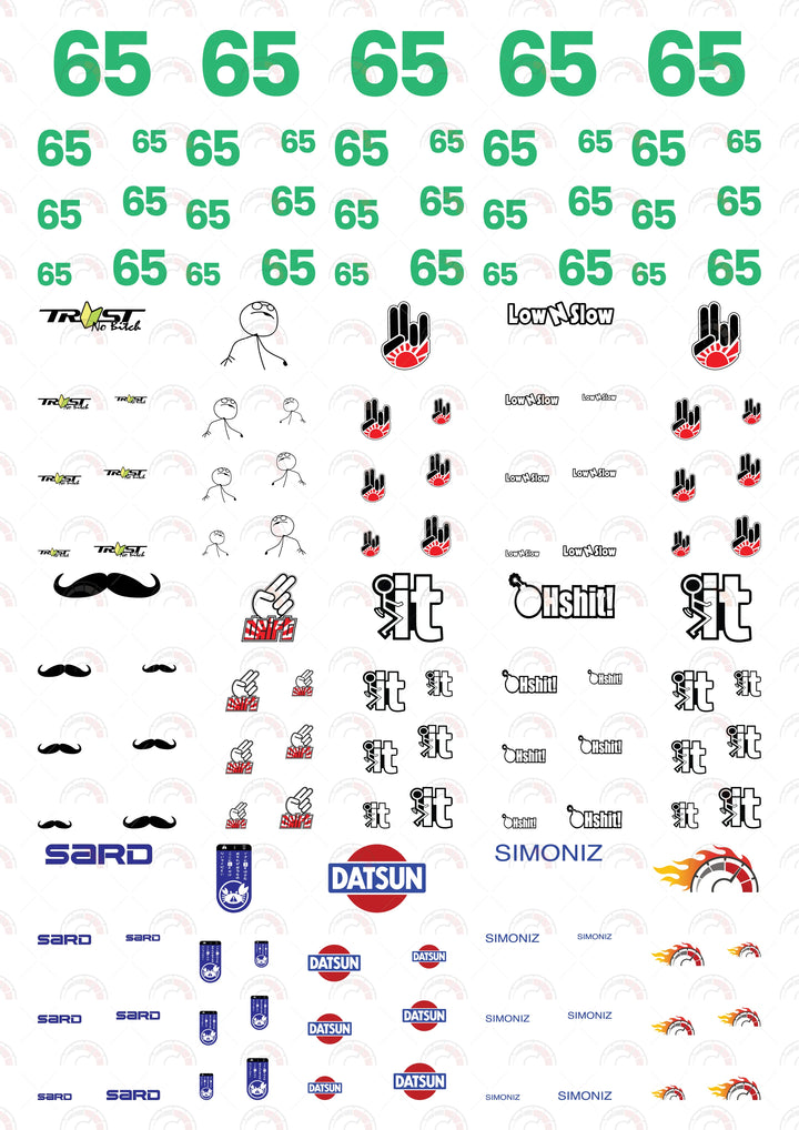Simoniz 65 GT Play Car Decals