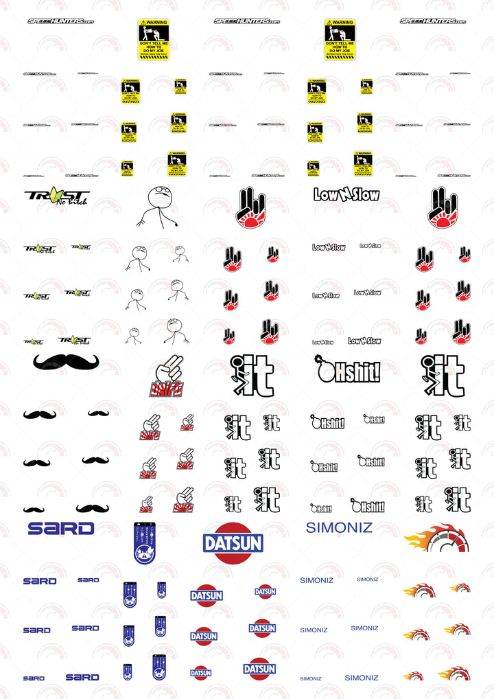 Speed Hunters Play Car Decals