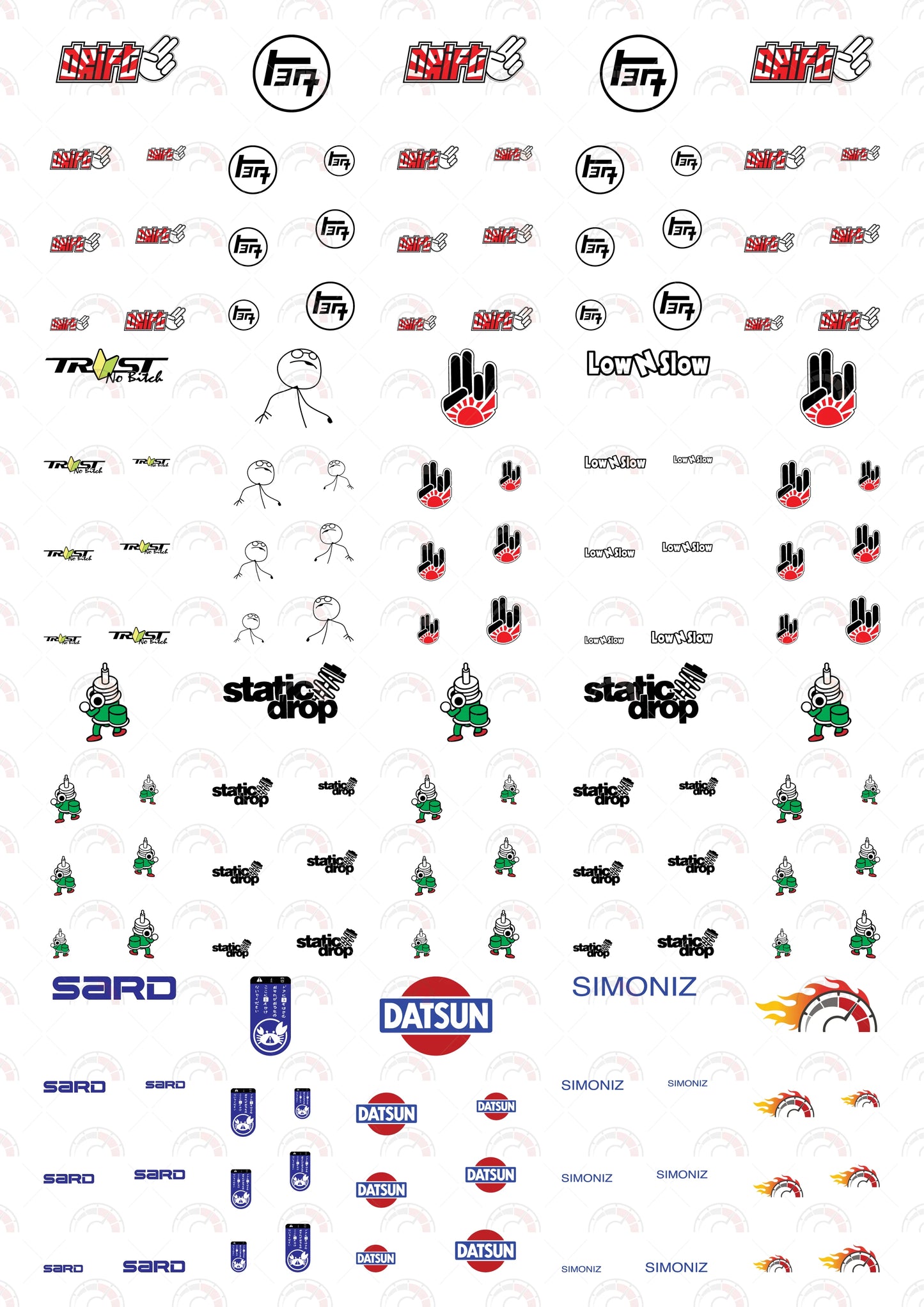 "TEQ" Play Vehicle Decals