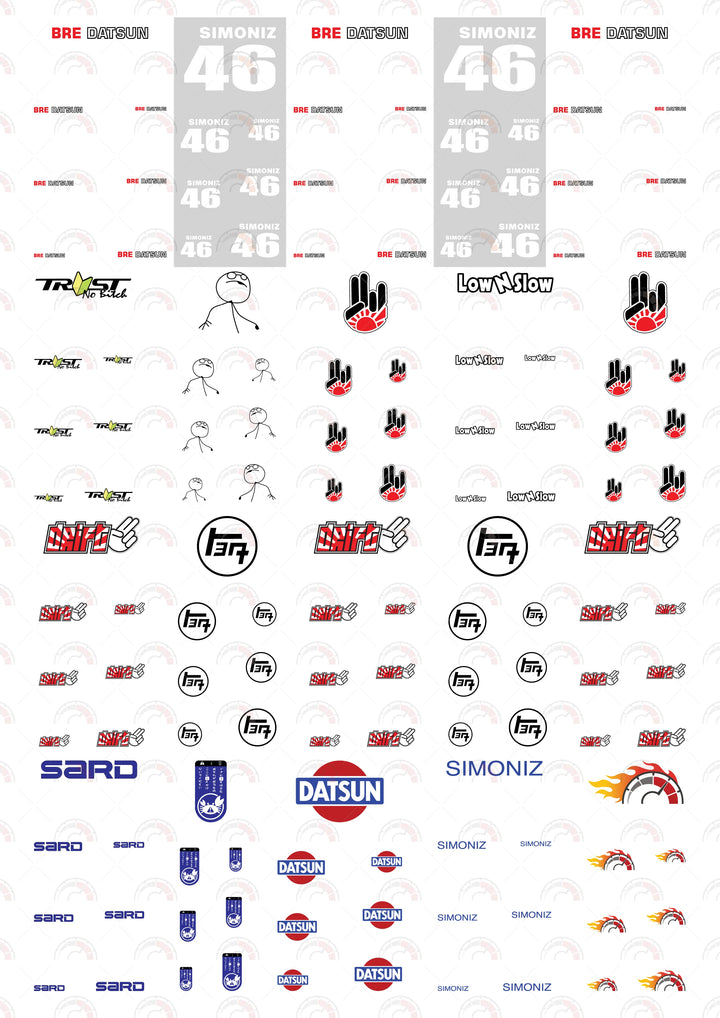 Simoniz 46 B Play Vehicle Decals