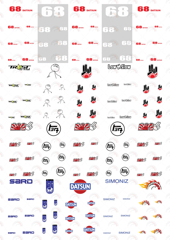 Simoniz 68 A Play Vehicle Decals