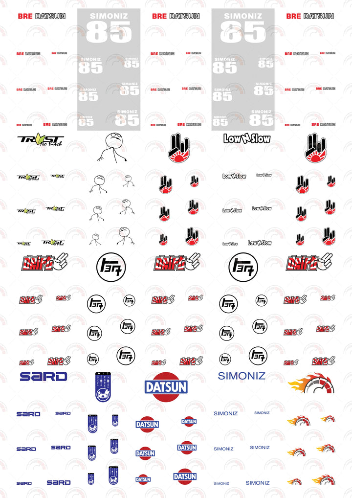 Simoniz 85 A Play Vehicle Decals