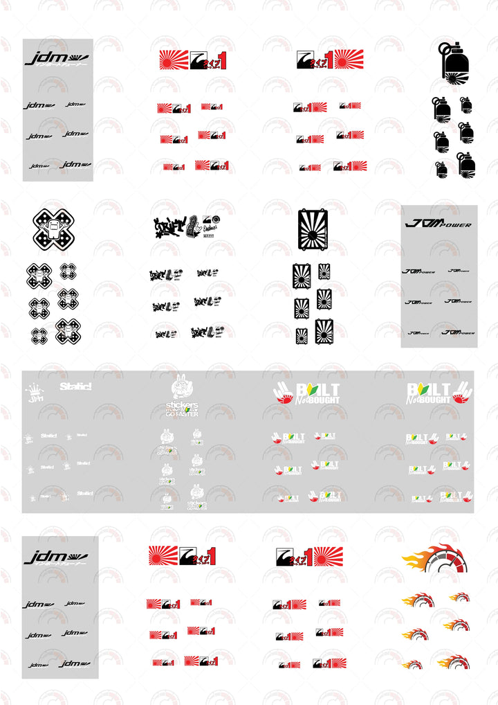 JDM Custom Car Decals