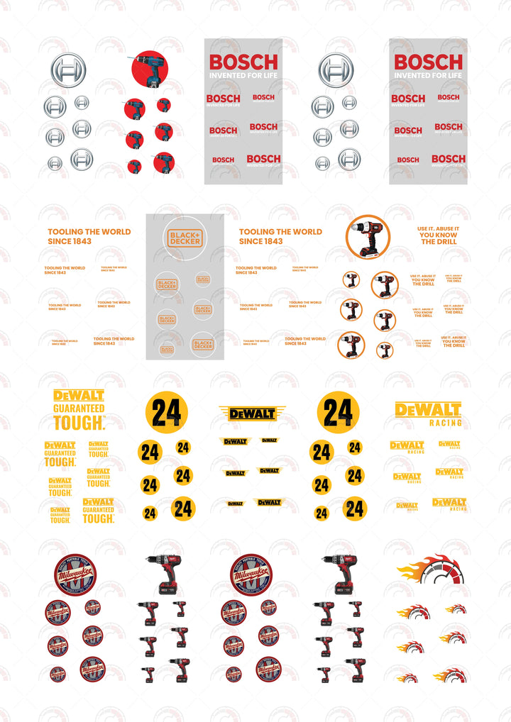 Bosch Toy Car Sticker Design