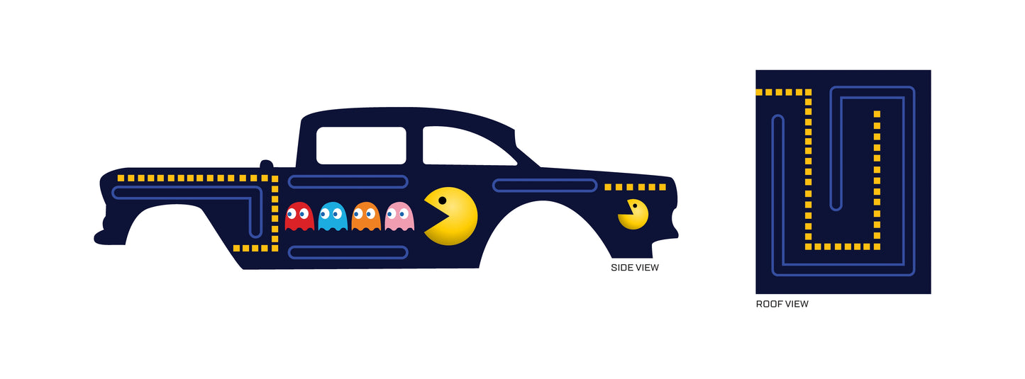 Pacman Toy car Decals