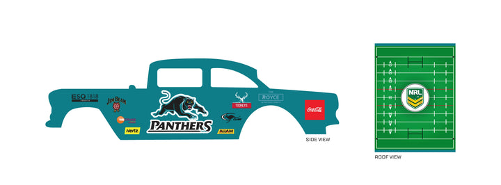 Panthers Design Toy Car Sticker