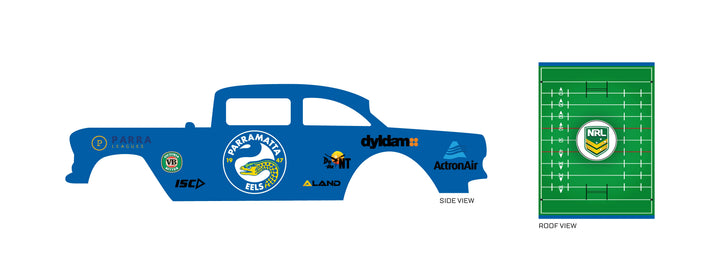 Parramatta Eels Custom Model Car Decals