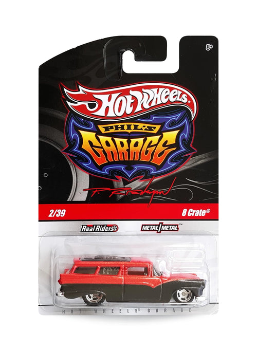 Hot Wheels Garage 2010 8 Crate 1:64 – Pearl Dark Orange & Metalflake Black