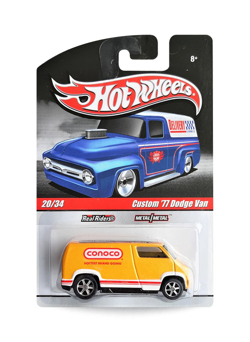 Hot Wheels Delivery Slick Rides 2010 Custom '77 Dodge Van 1:64 – Pearl Yellow