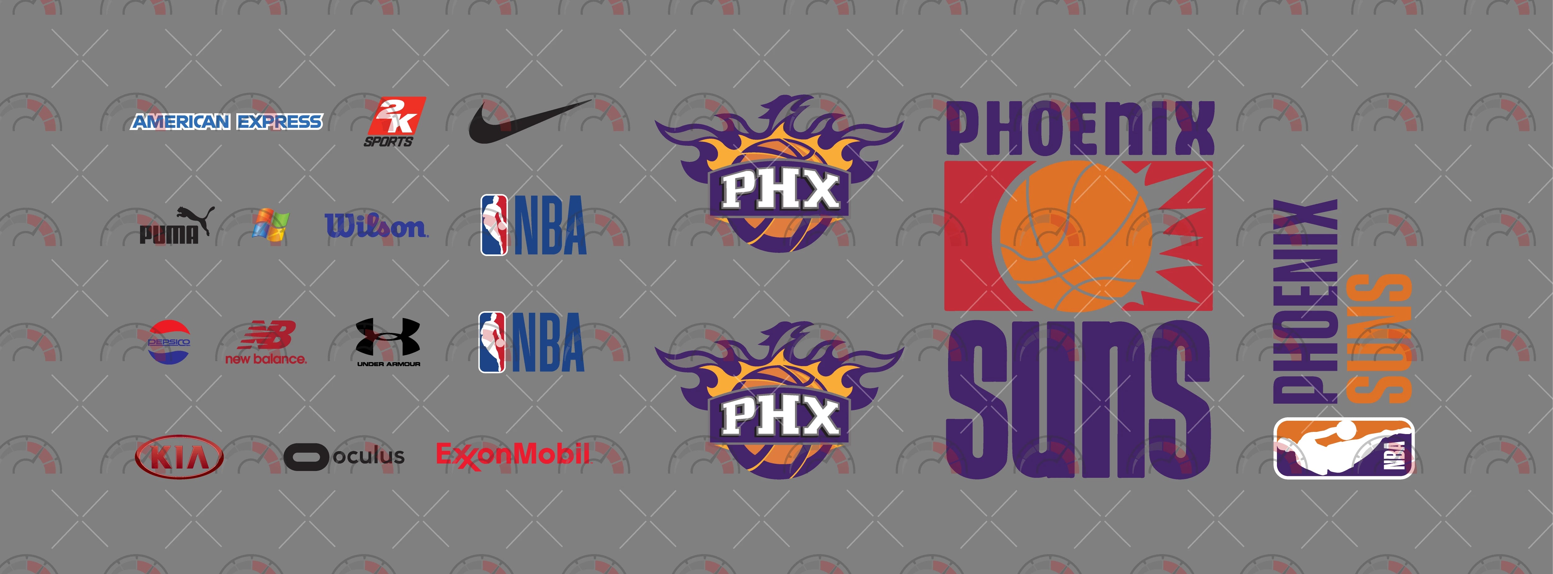 Phoenix Suns Design Toy Car Sticker 