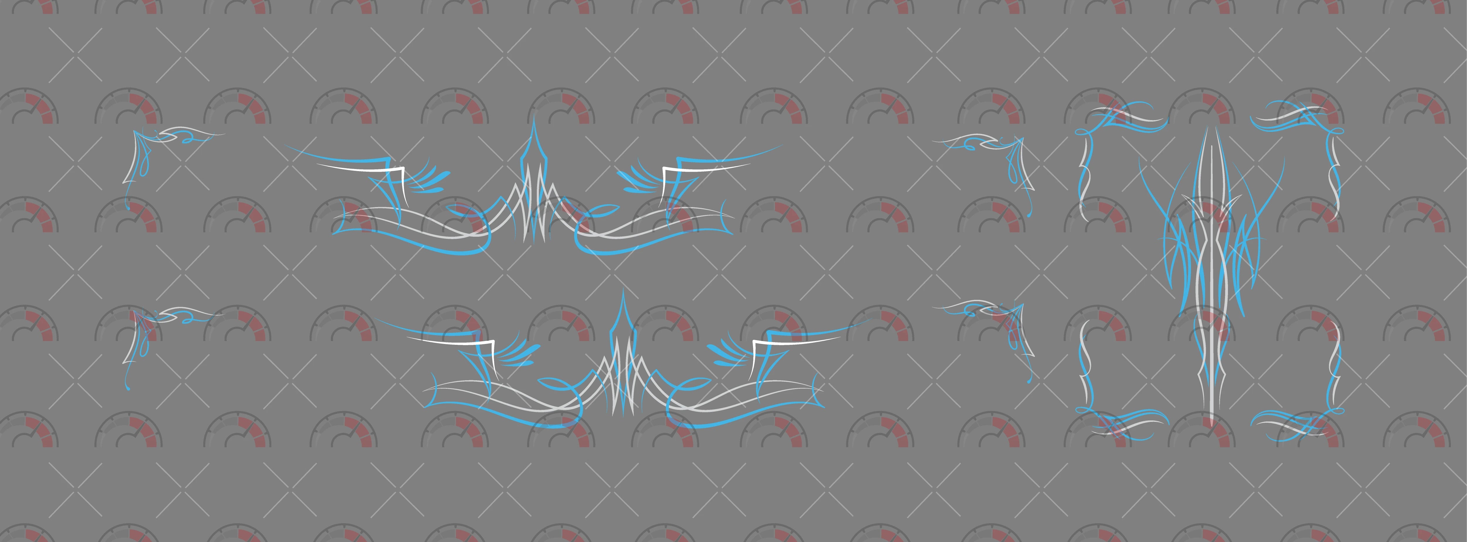 Pin Stripes 1 Toy car Decals