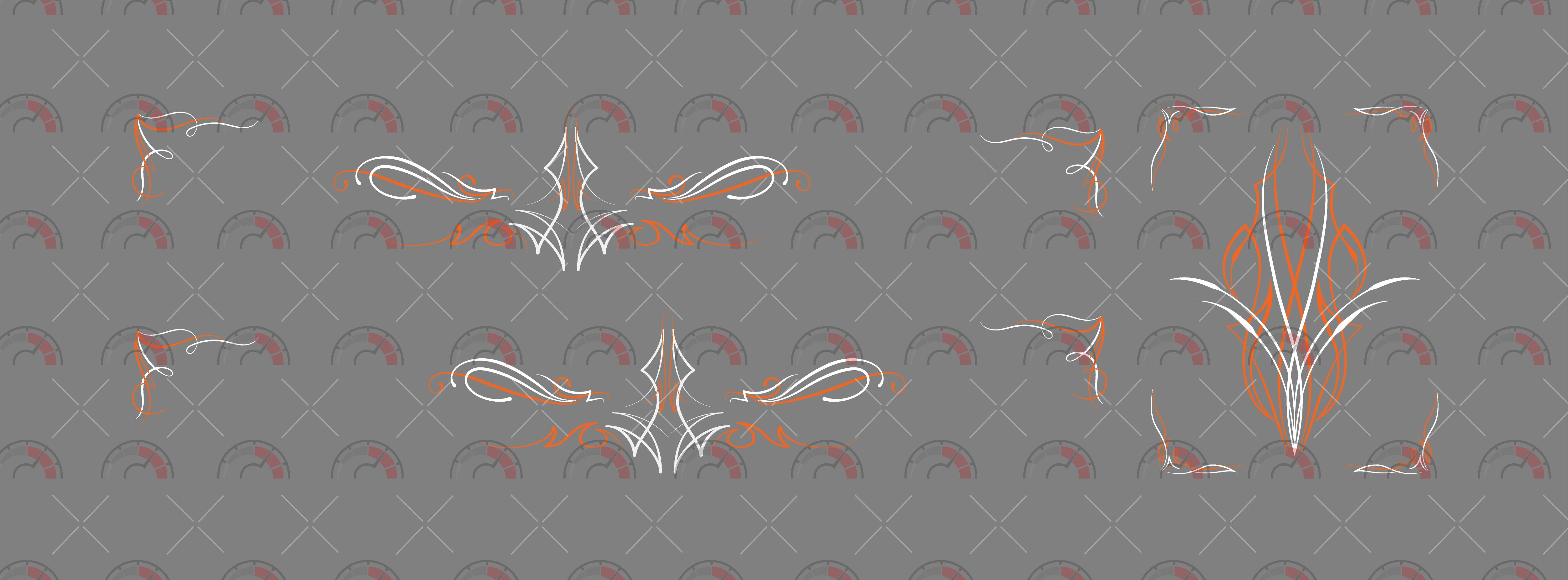 Pin Stripes 3 model Car Decals