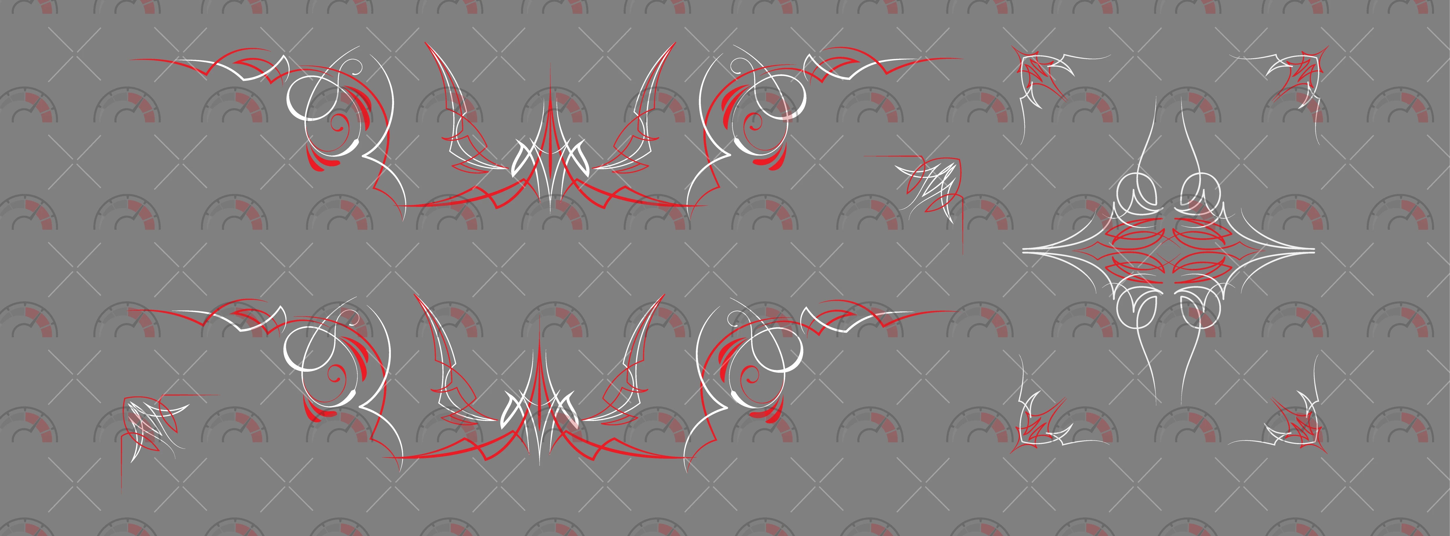 Pin Stripes 5 Play Vehicle Decals