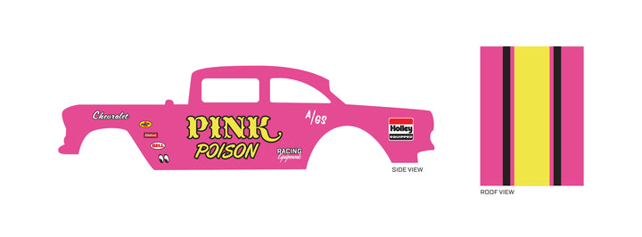 Pink Poison Toy car Decals