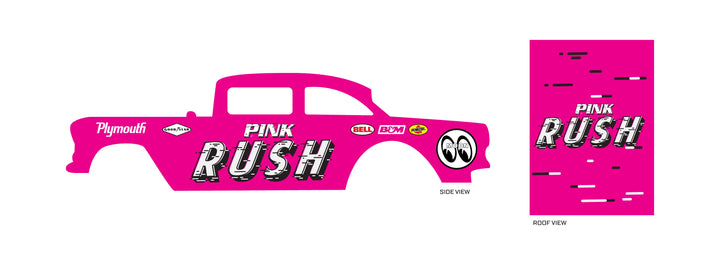 Pink Rush model Car Decals