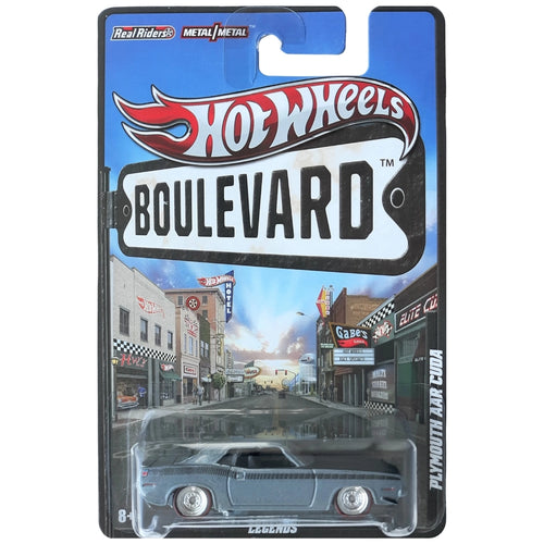 Hot Wheels 1:64 Plymouth AAR Cuda Metalflake Dark Gray