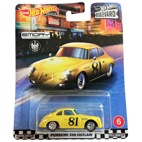 Hot Wheels 1:64 Porsche 356 Outlaw Yellow 81