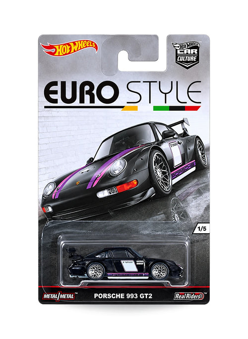 Hot Wheels Car Culture 2016 Euro Style Porsche 993 GT2 1:64 – Black