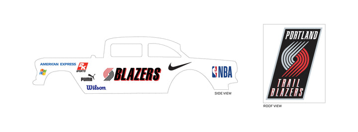 Portland Trail Blazers Toy car Decals