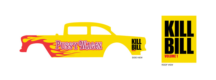 Pussy Wagon Kill Bill Custom Car Decals