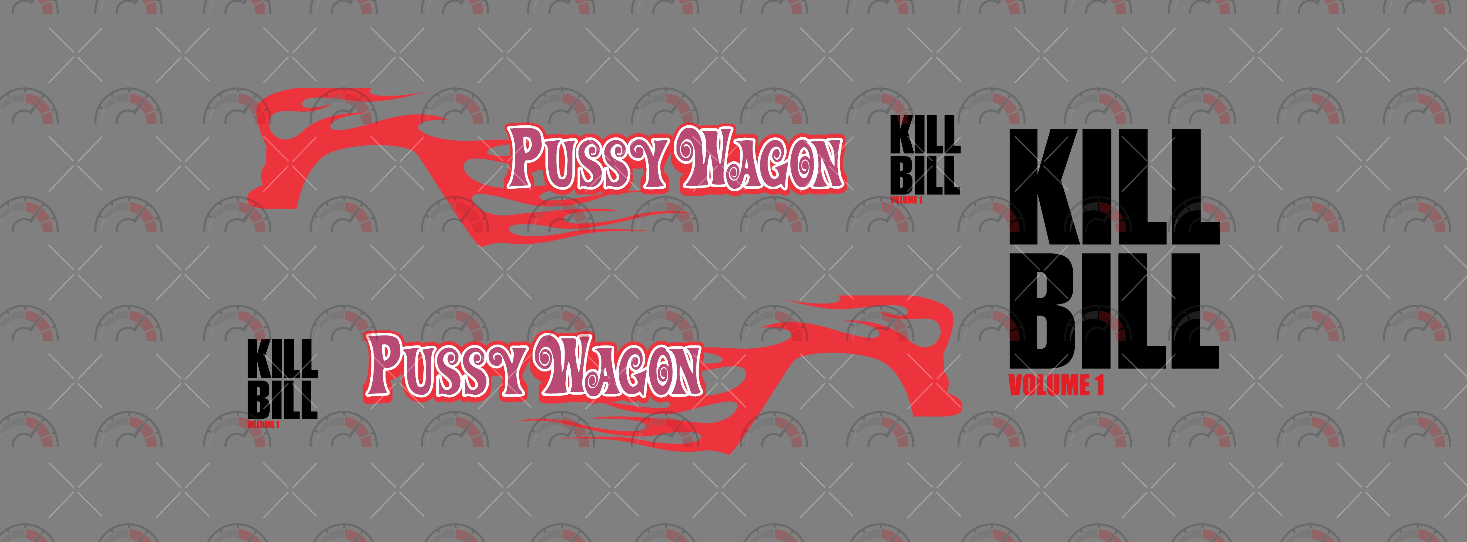 Pussy Wagon Kill Bill Custom Car Decals