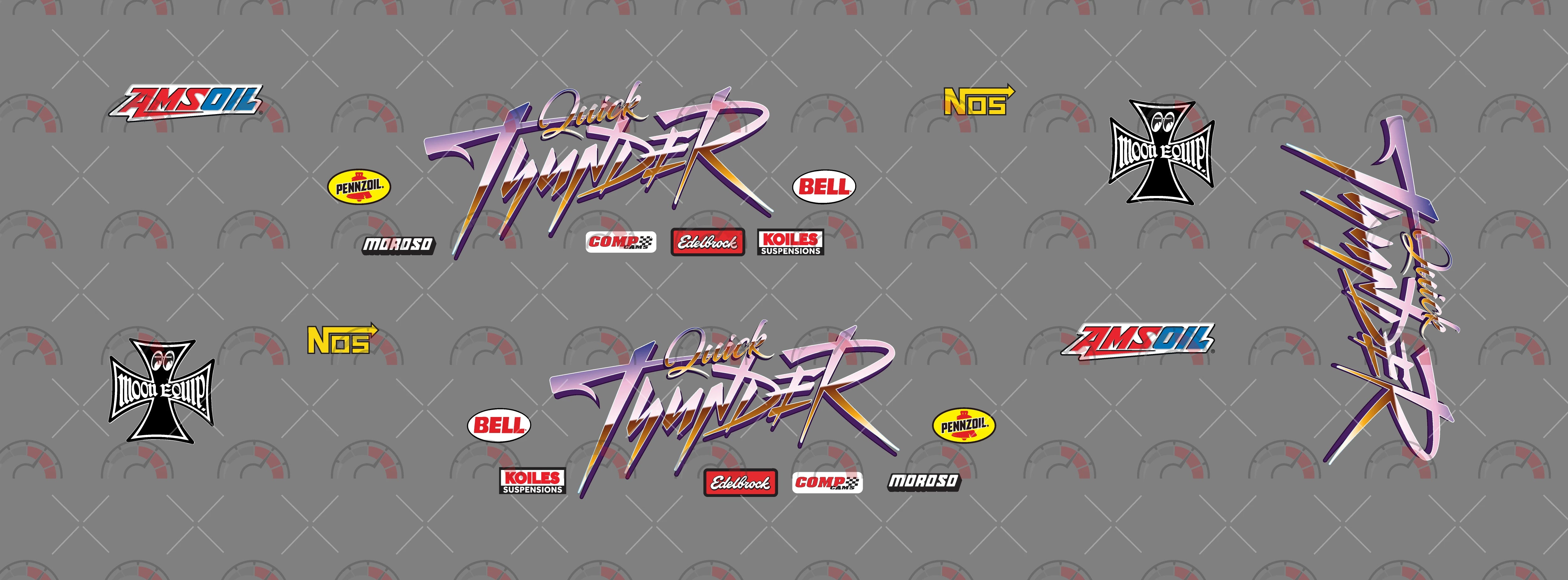 Quick Thunder model Car Decals