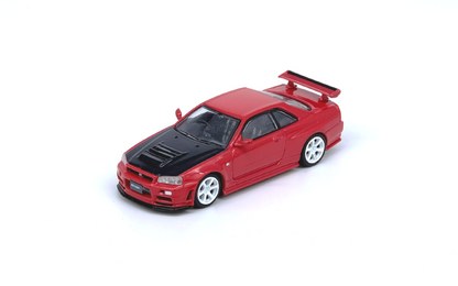 NISSAN SKYLINE GT-R (R34) R-Tune Active Red With Carbon Bonnet