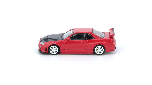 NISSAN SKYLINE GT-R (R34) R-Tune Active Red With Carbon Bonnet