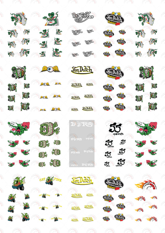 Chevy Toug toy car stickers
