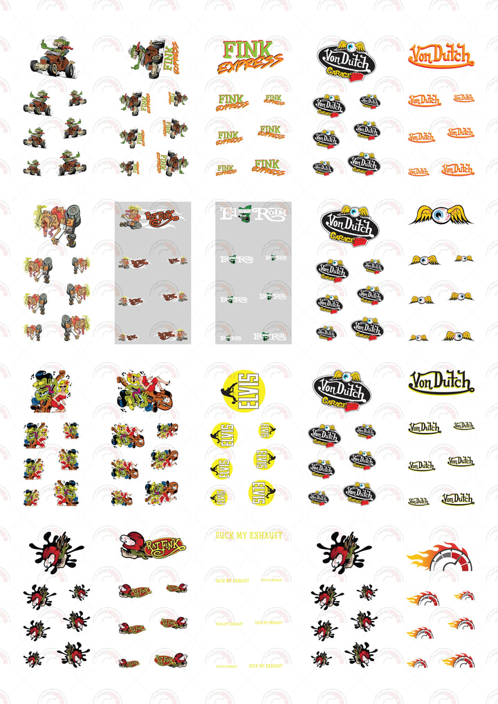 Fink Express Toy car Decals