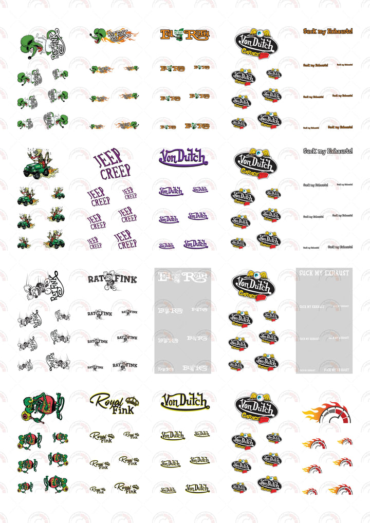 Mad Fink Toy Vehicle Decals