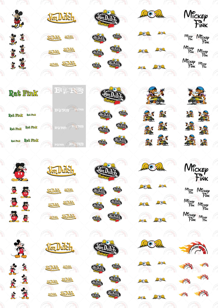 Mickey Fink 03 Custom Model Car Decals