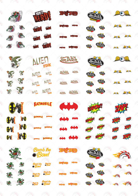 100 Nerd designs car stickers