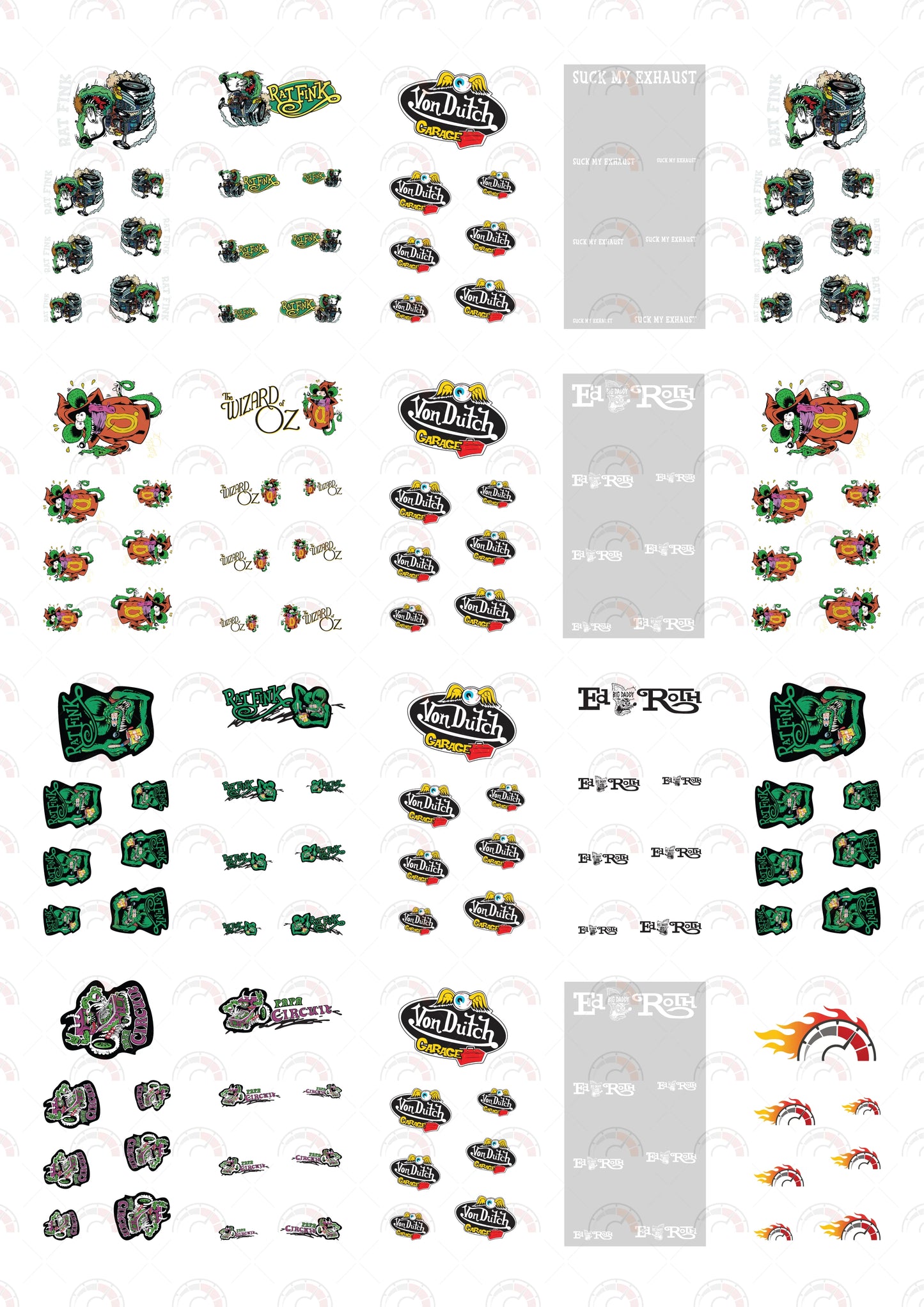 One Eye Racer Fink Toy Vehicle Decals