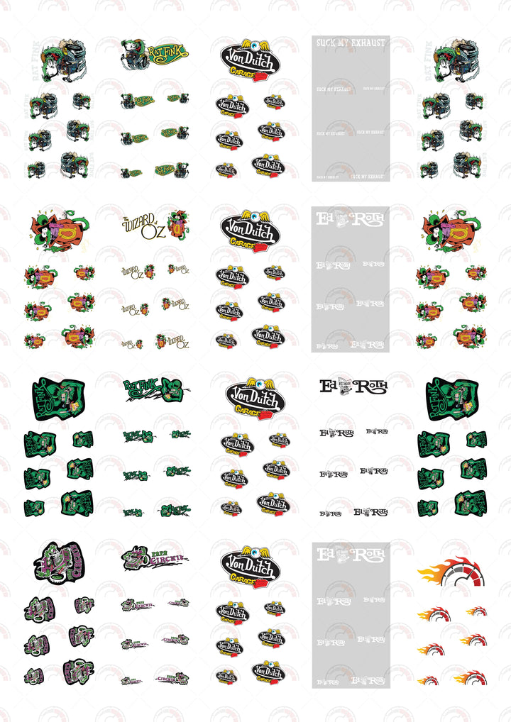 One Eye Racer Fink Toy Vehicle Decals