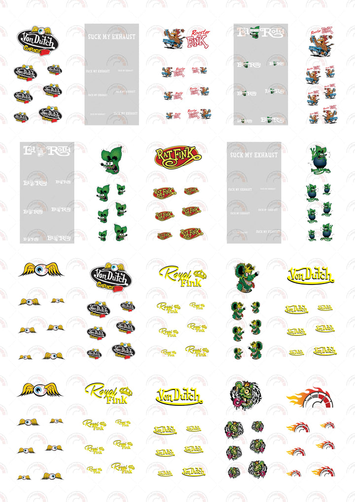 Rooster Fink model Car Decals