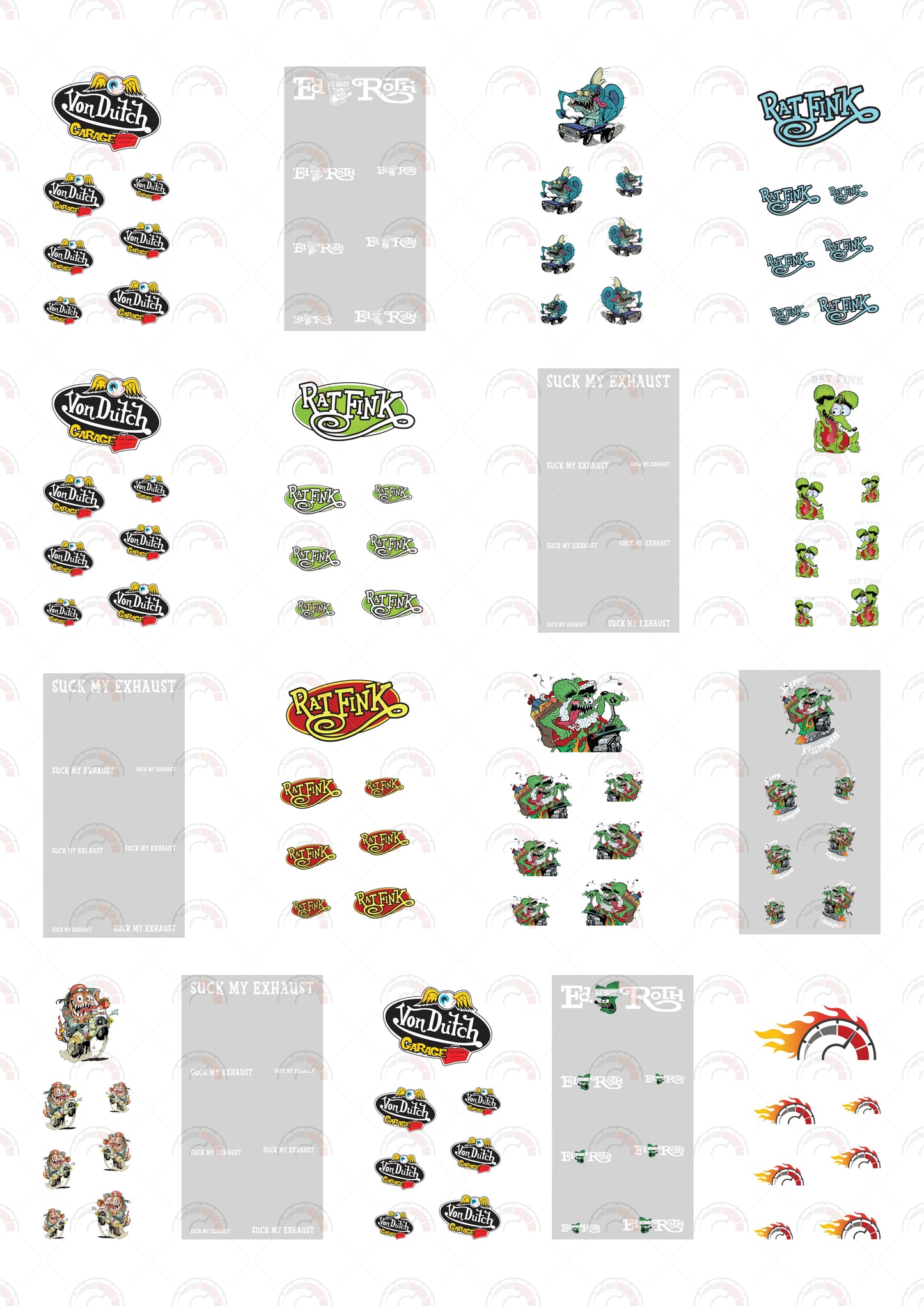 Shark Fink Play Vehicle Decals