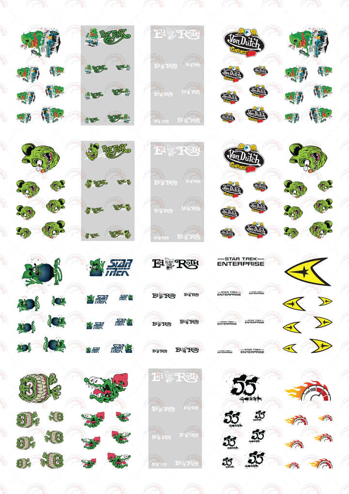 Slug model Car Decals