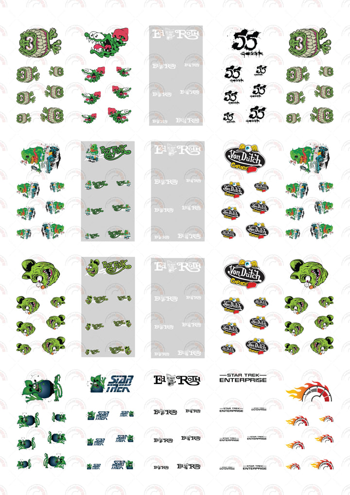 Slime Monster model Car Decals