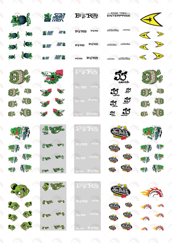 Spock Fink Toy car Decals