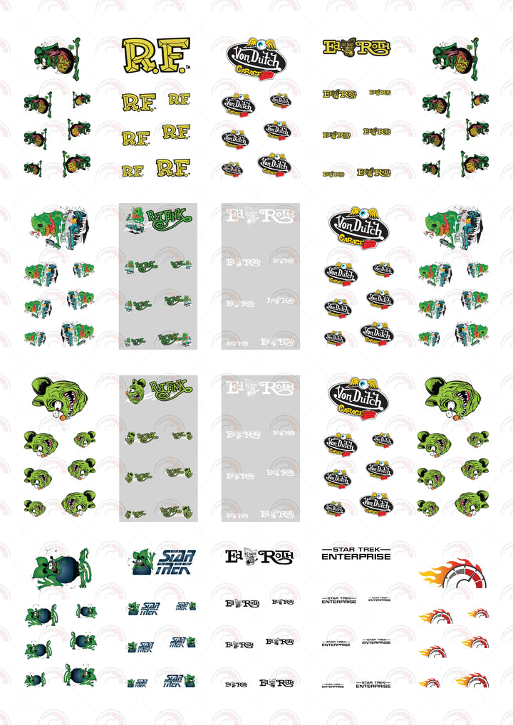 Stinky Rat Fink Toy car Decals