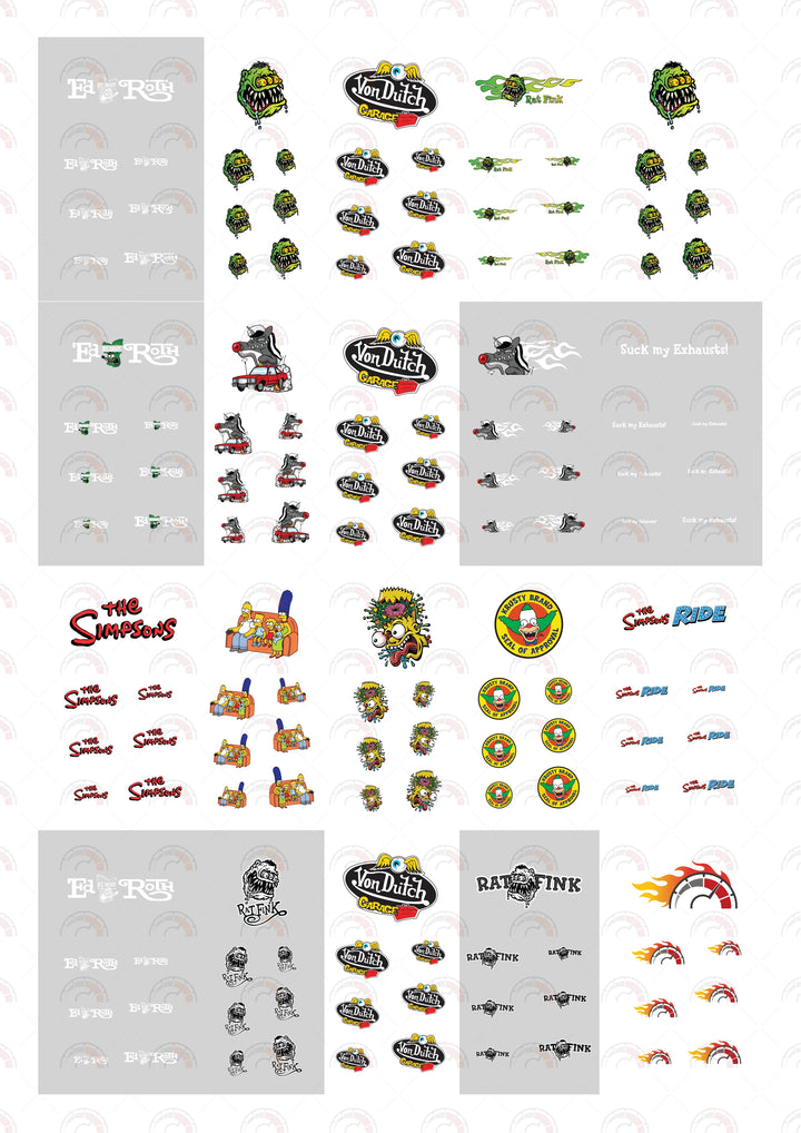 Three Eyed Fink Custom Model Car Decals