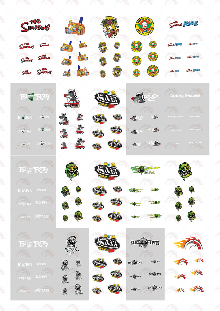 The Simpsons  Custom Model Car Decals