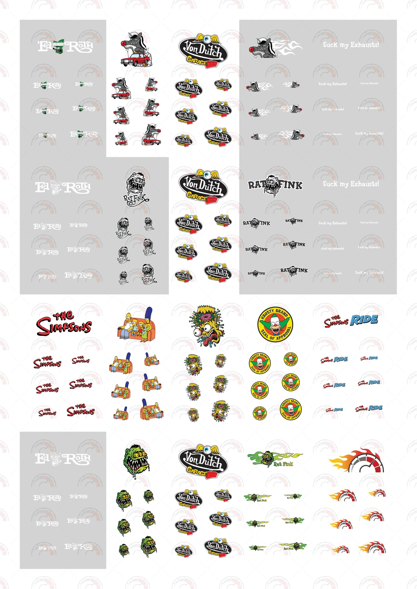 Unicorn Fink Custom Model Car Decals