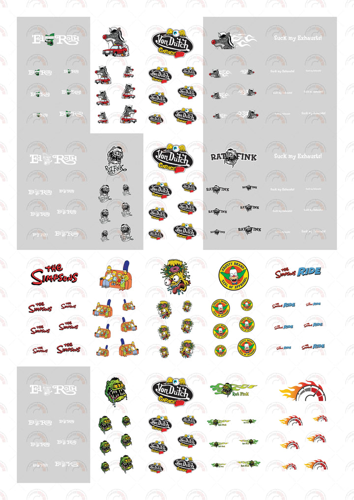 Unicorn Fink Custom Model Car Decals