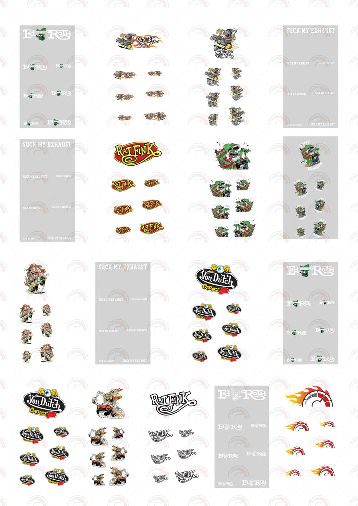 Wolf Fink Toy car Decals
